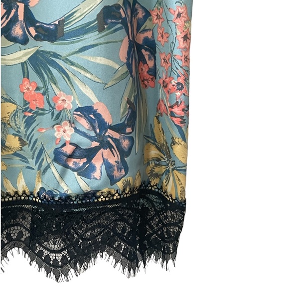 Mystree Slip Dress Silky Floral Lace - Picture 2 of 8